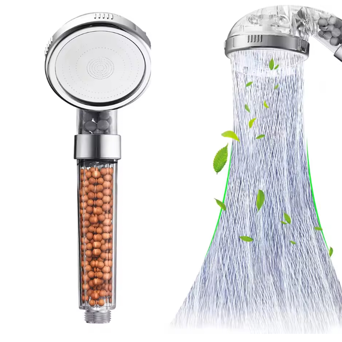 Handheld Shower Head High Pressure Filter - 1 Stück gefilterter Duschkopf aus ABS,
