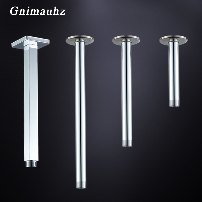 Shower Arm Ceiling Mount Brass Chrome - 10/20/25/30cm Länge Chrome Messing Verdeckte Dusche