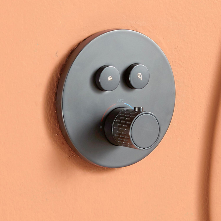 Concealed Thermostatic Shower System Set - Verdecktes Duschsystem Thermostatisches Duschset Badarmatur 2-Wege-Funktion