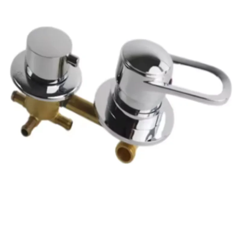 Thermostatic Shower Faucet Valve 3 Way - 2/3/4/5 Wege Wasserauslass Schraubgewinde Mittelabstand 10