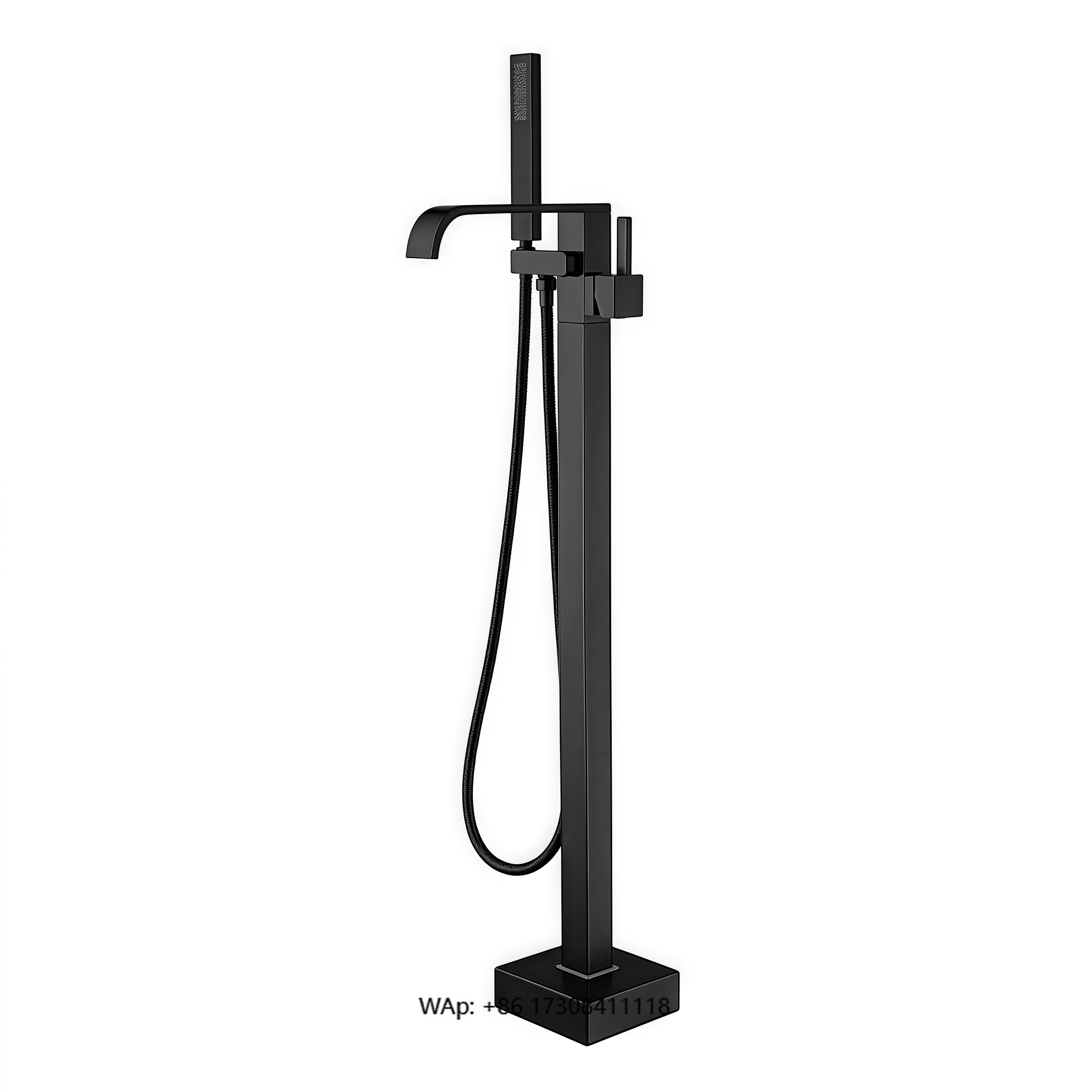 Freestanding Bathtub Filler Faucet Floor - Freistehende, bodenmontierte Badewannen-Wasserhahn-Sets aus massivem Messing