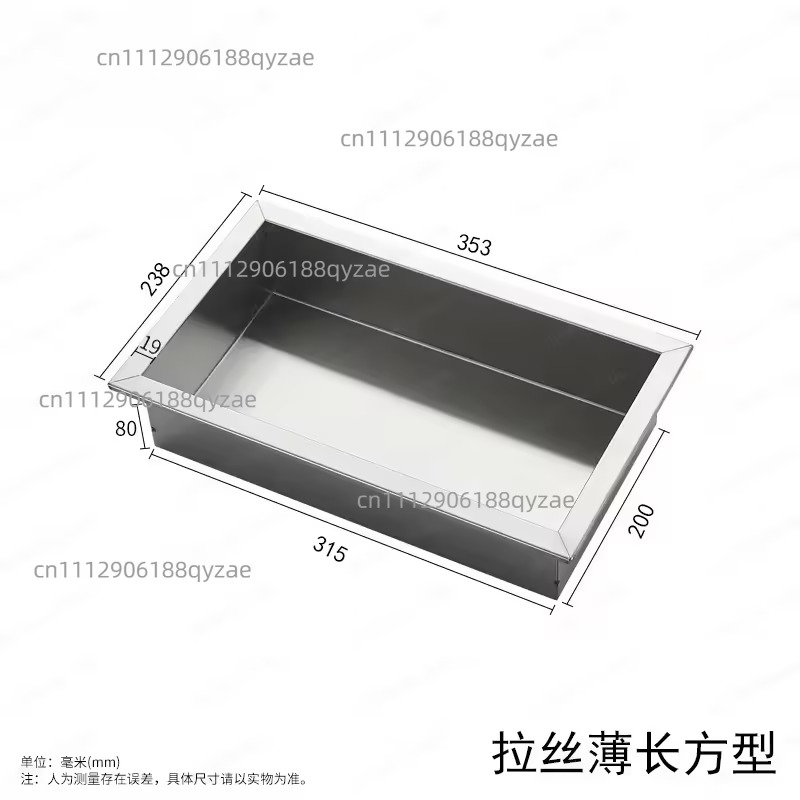Shower Niche Stainless Steel Recessed - 304 Edelstahl Verdeckte Wandnische Matt Schwarz