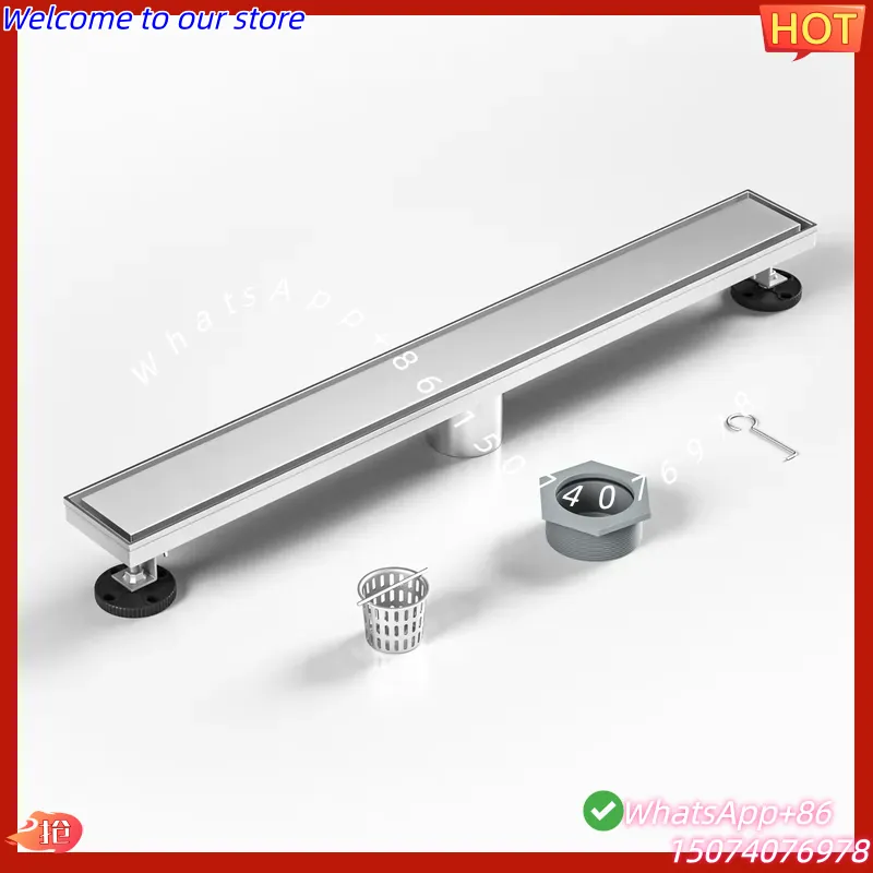 Linear Shower Drain Stainless 304 Tile In - 2026 Neuer US-Markt 28-Zoll Fliesen-Einbau-Linearer Duschablauf