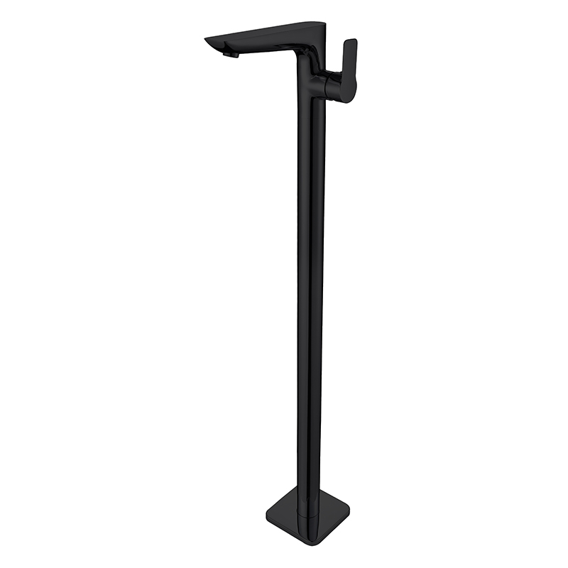 Moderner, matt-schwarzer Badar – Freestanding Bathtub Filler Faucet Floor Bewertung und Preis