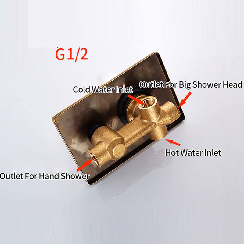 Antikes Messing verdecktes Dus – Concealed Thermostatic Shower System Set Bewertung und Preis