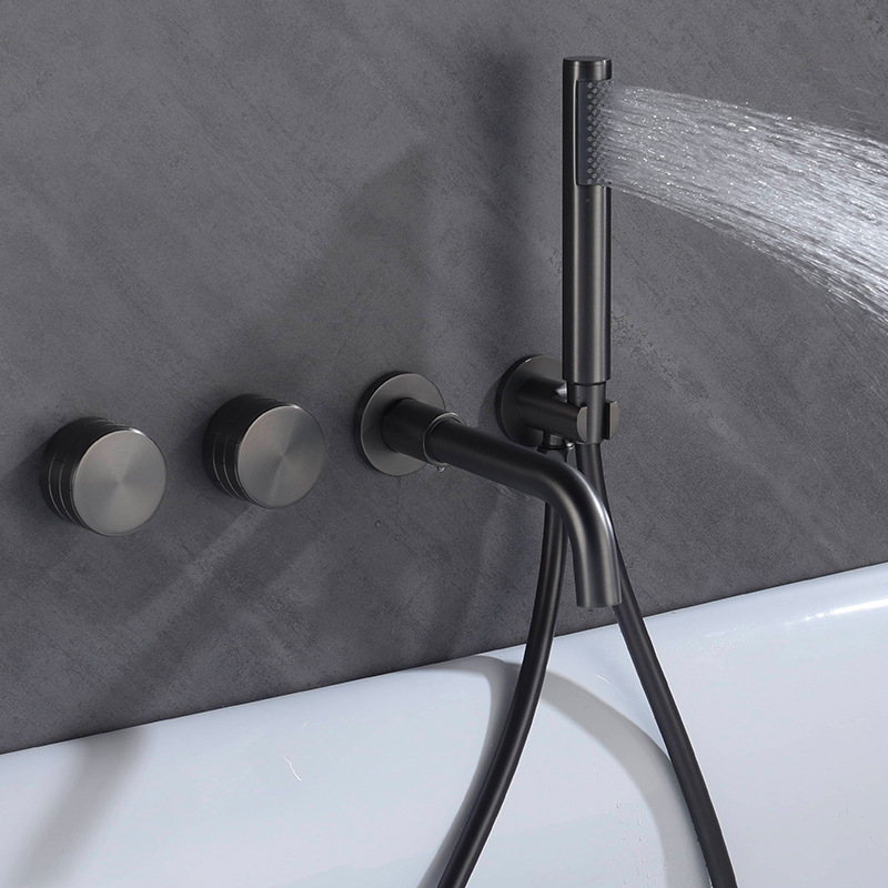 Badewannen hahn aus gebürstete – Freestanding Bathtub Filler Faucet Floor Bewertung und Preis