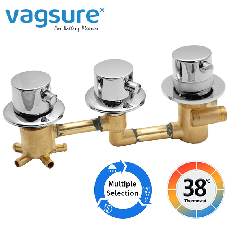 Neue Triple Griff Thermostat M – Thermostatic Shower Faucet Valve 3 Way Bewertung und Preis