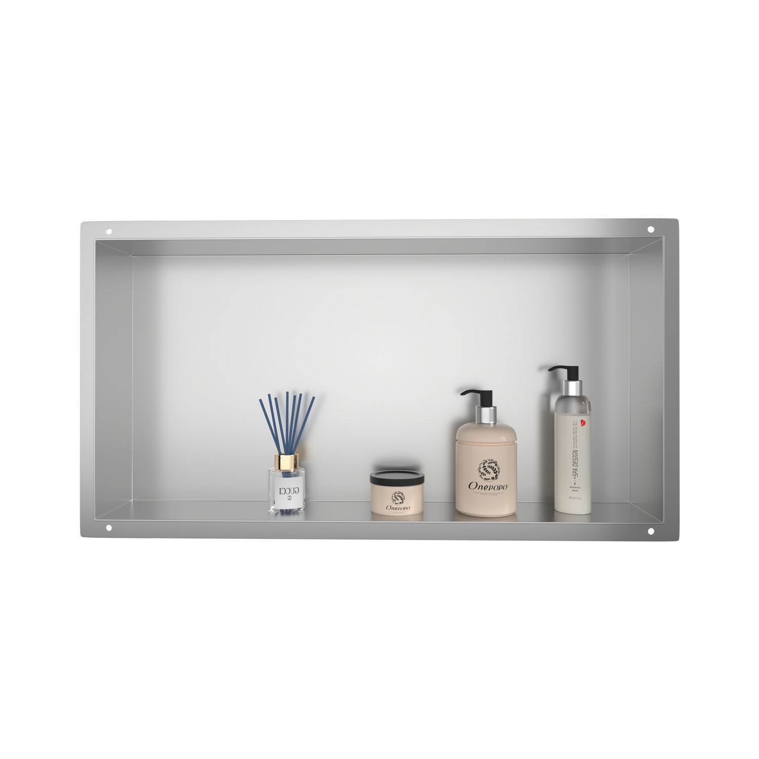 Versandfertig aus den USA, 30, – Shower Niche Stainless Steel Recessed Bewertung und Preis