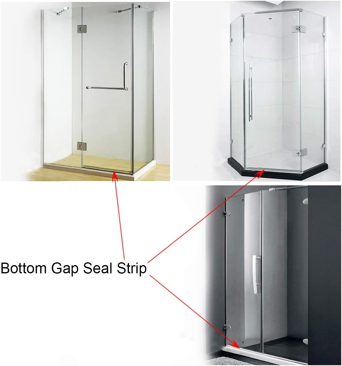1/2/3 Stück Rahmenlose Duschdi – Shower Door Bottom Seal Strip Sweep Bewertung und Preis