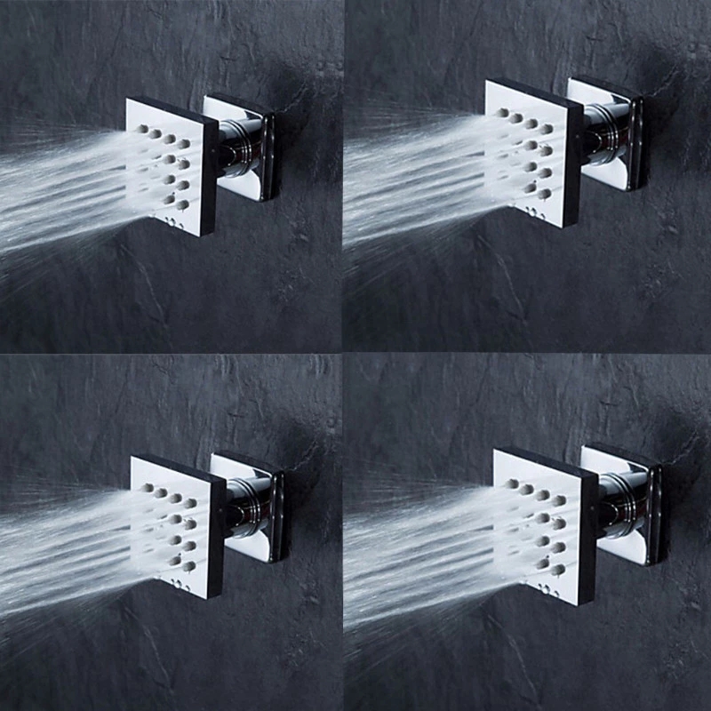 Badezimmer aus massivem Messin – Shower Body Jet Massage Spray Square Bewertung und Preis