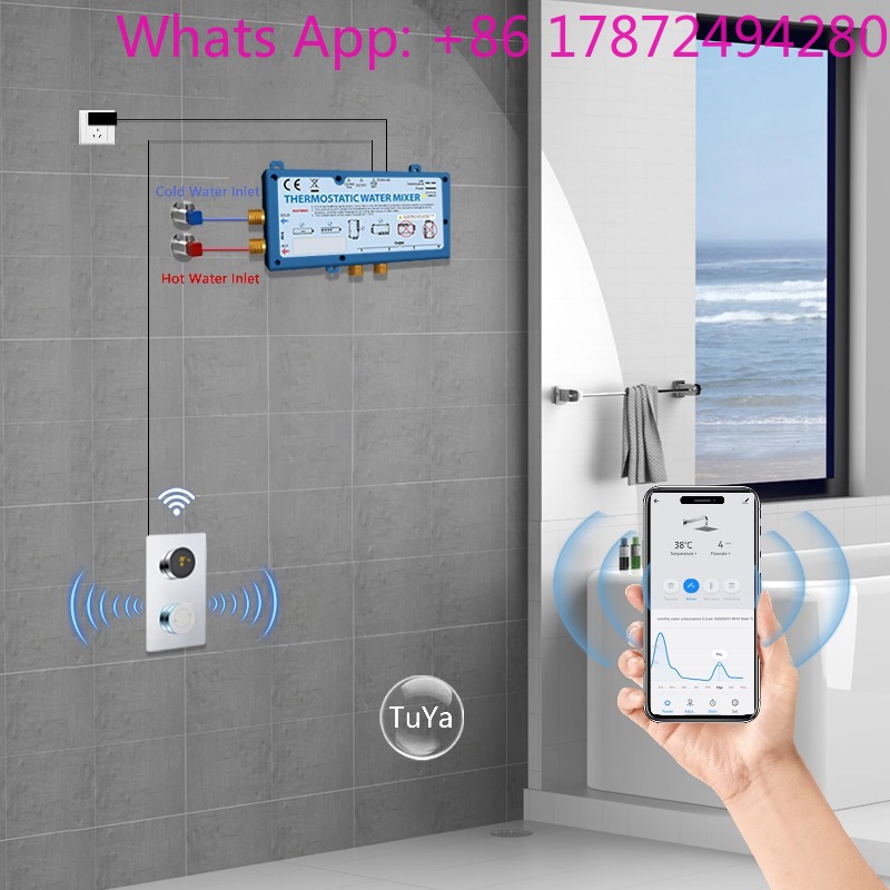 WLAN-App-gesteuertes Verdeckte – Concealed Thermostatic Shower System Set Bewertung und Preis