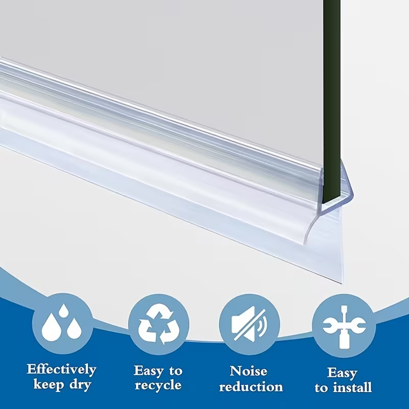 1/2 Stück PVC-Duschdichtungsst – Shower Door Bottom Seal Strip Sweep Bewertung und Preis