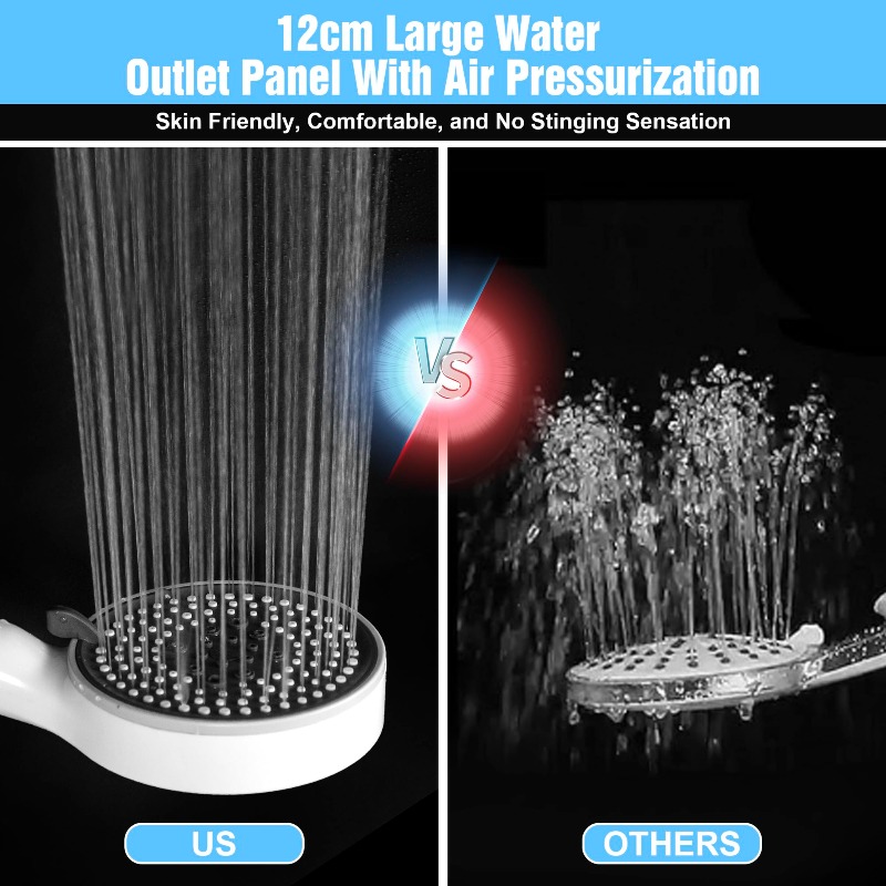 Fünf-Stufen Einstellbares Dusc – Handheld Shower Head High Pressure Filter Bewertung und Preis