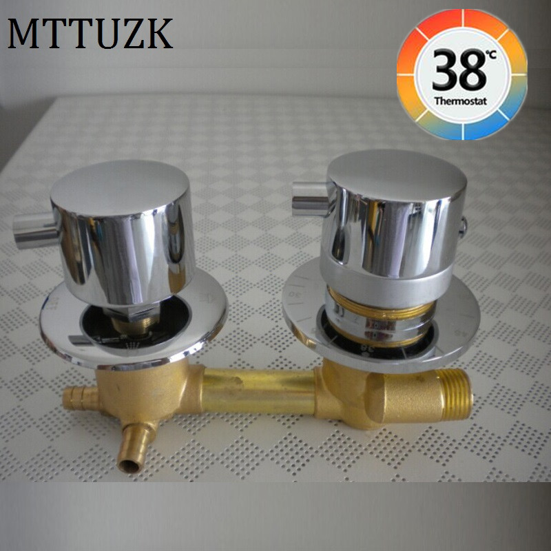 2/3/4 Wege Auslass Messing Mis – Thermostatic Shower Faucet Valve 3 Way Bewertung und Preis