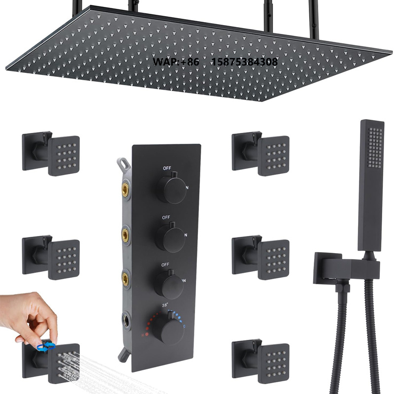 Neues Modernes Thermostatische – Concealed Thermostatic Shower System Set Bewertung und Preis