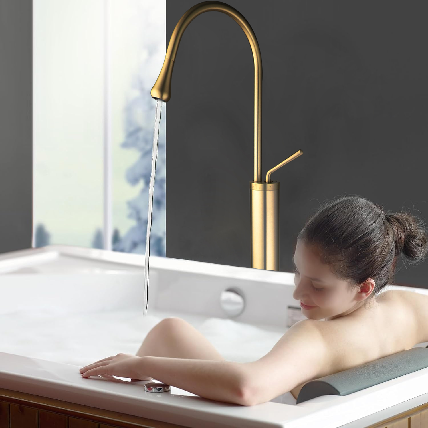 ZAPPO Freistehender Badewannen – Freestanding Bathtub Filler Faucet Floor Bewertung und Preis
