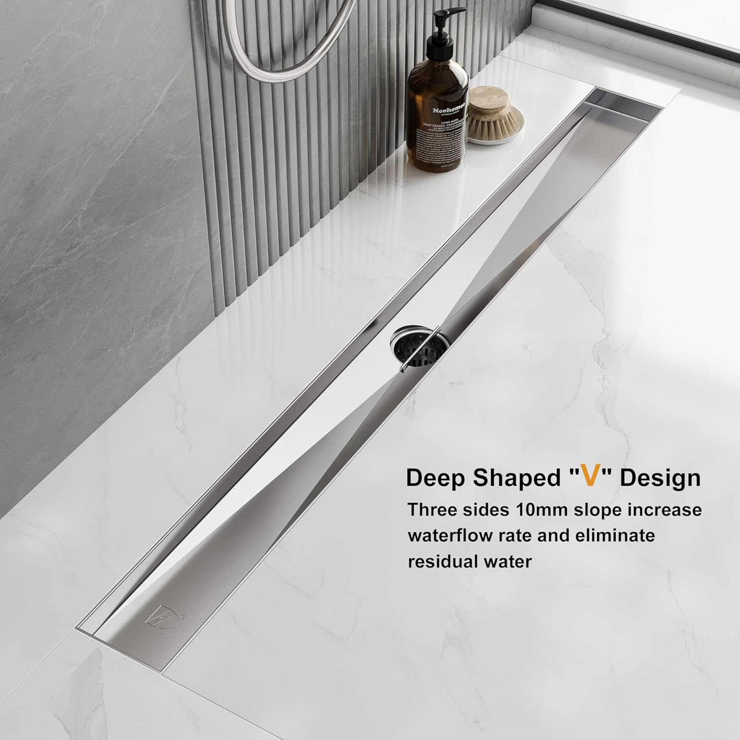 Moderner, anpassbarer Fliesene – Linear Shower Drain Stainless 304 Tile In Bewertung und Preis