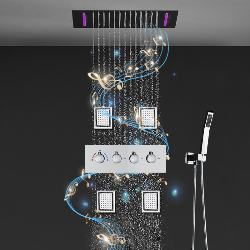 Musik-LED-Regenduschkopf-Set m – Thermostatic Shower Faucet Valve 3 Way Bewertung und Preis