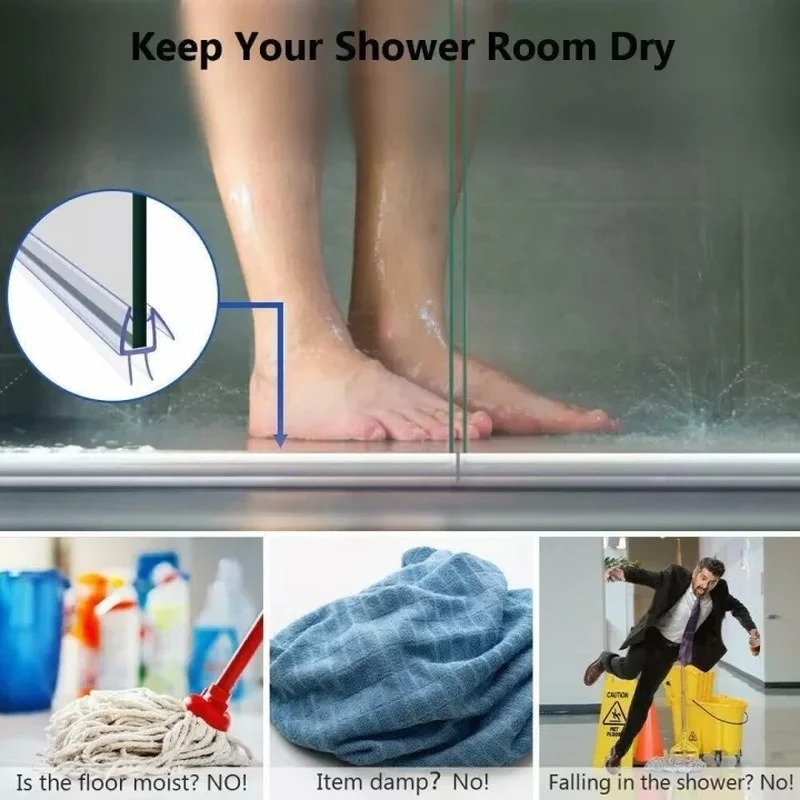 PVC-Duschwand-Dichtungsstreife – Shower Door Bottom Seal Strip Sweep Bewertung und Preis