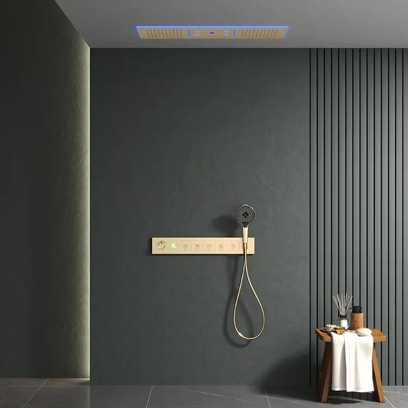 LED-Licht Messing-Duschsystem  – Concealed Thermostatic Shower System Set Bewertung und Preis