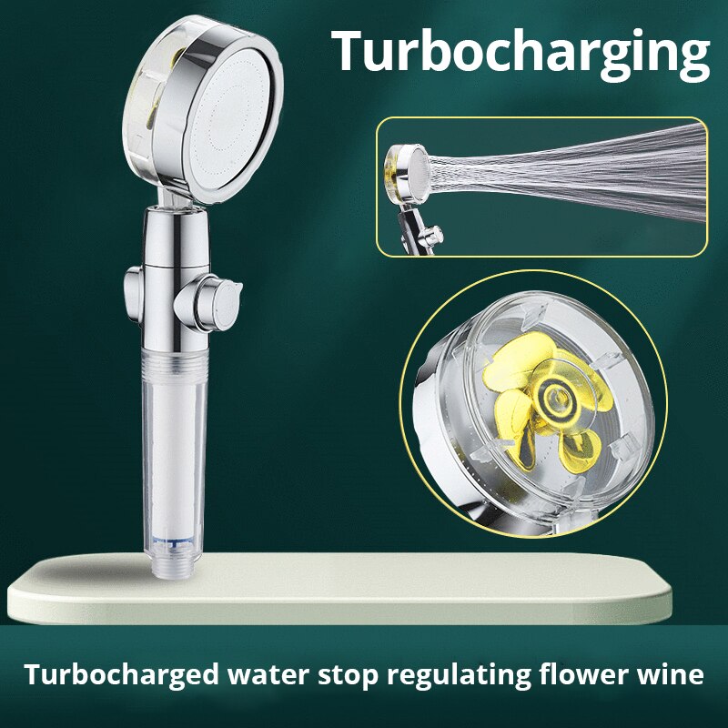 Neue propeller angetriebene Du – Handheld Shower Head High Pressure Filter Bewertung und Preis
