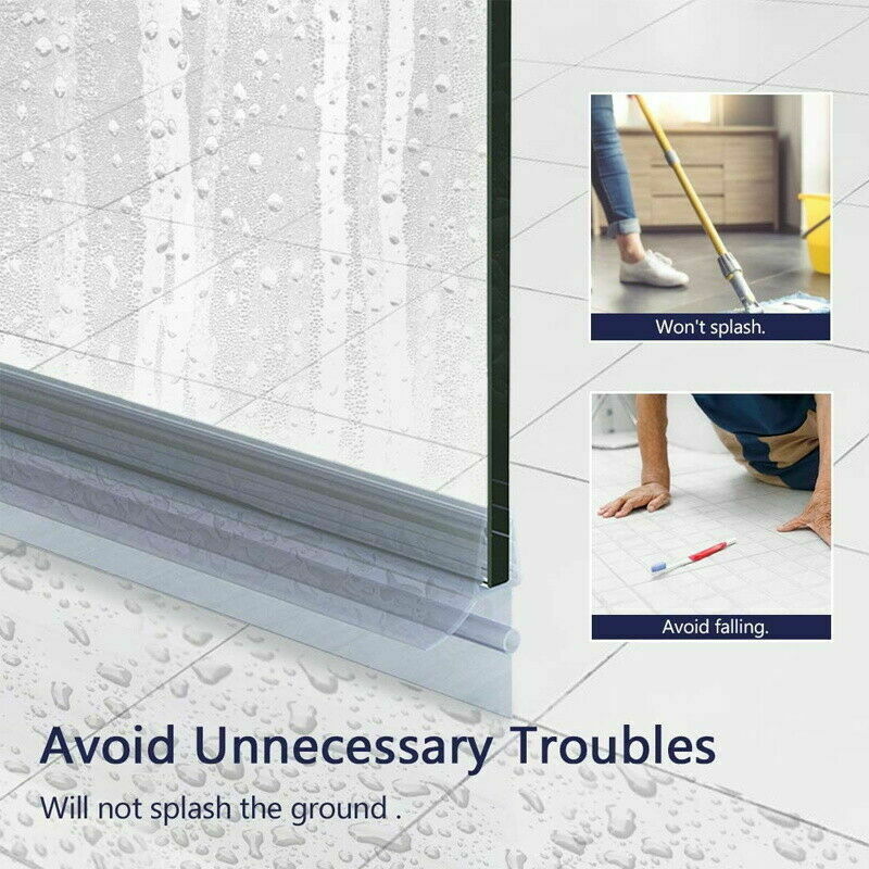 Neue Duschdichtung für Badezim – Shower Door Bottom Seal Strip Sweep Bewertung und Preis