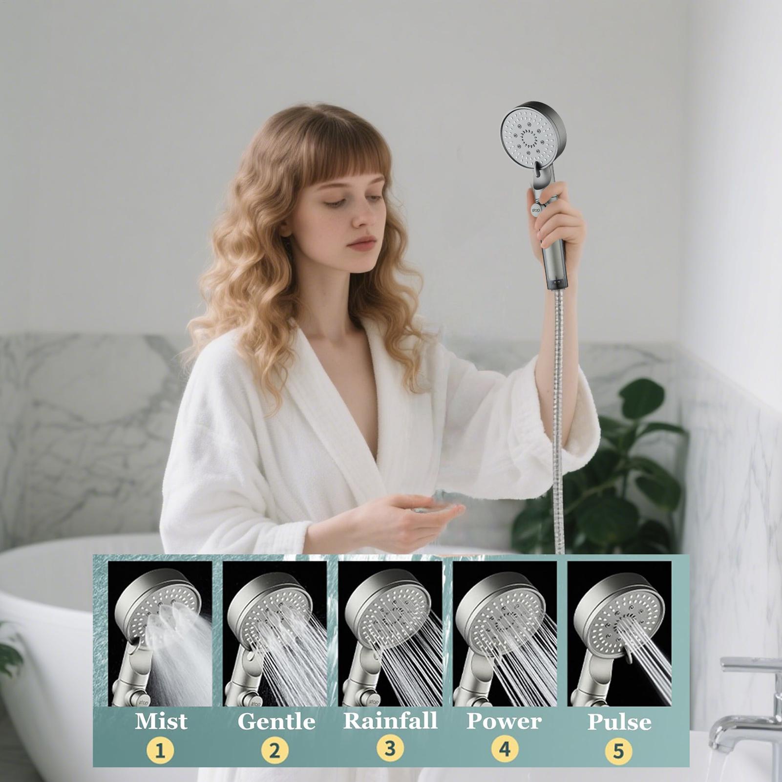 Neuer Duschkopf, 5 Modi, gefil – Handheld Shower Head High Pressure Filter Bewertung und Preis