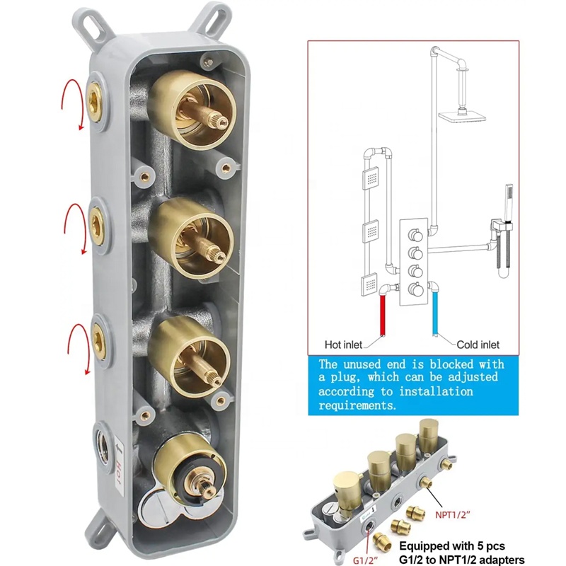 16-Zoll-Kombinationssystem-Set – Concealed Thermostatic Shower System Set Bewertung und Preis