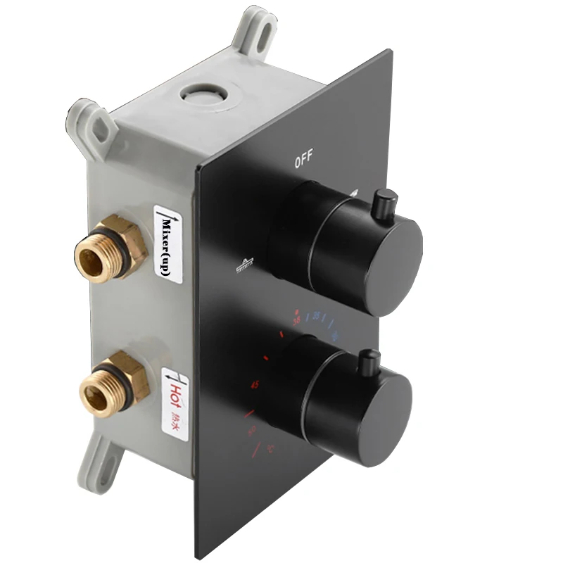 LANGYO Mattschwarzes thermosta – Thermostatic Shower Faucet Valve 3 Way Bewertung und Preis