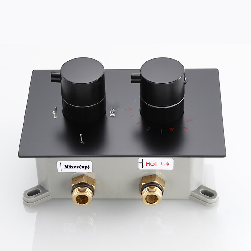 LANGYO Mattschwarzes thermosta – Thermostatic Shower Faucet Valve 3 Way Bewertung und Preis