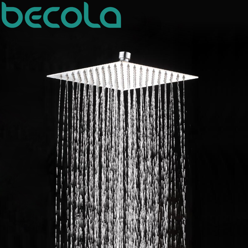 Becola 16 Zoll 40cmX40cm Platz – Rainfall Shower Head Ceiling Mount 16 Inch Bewertung und Preis