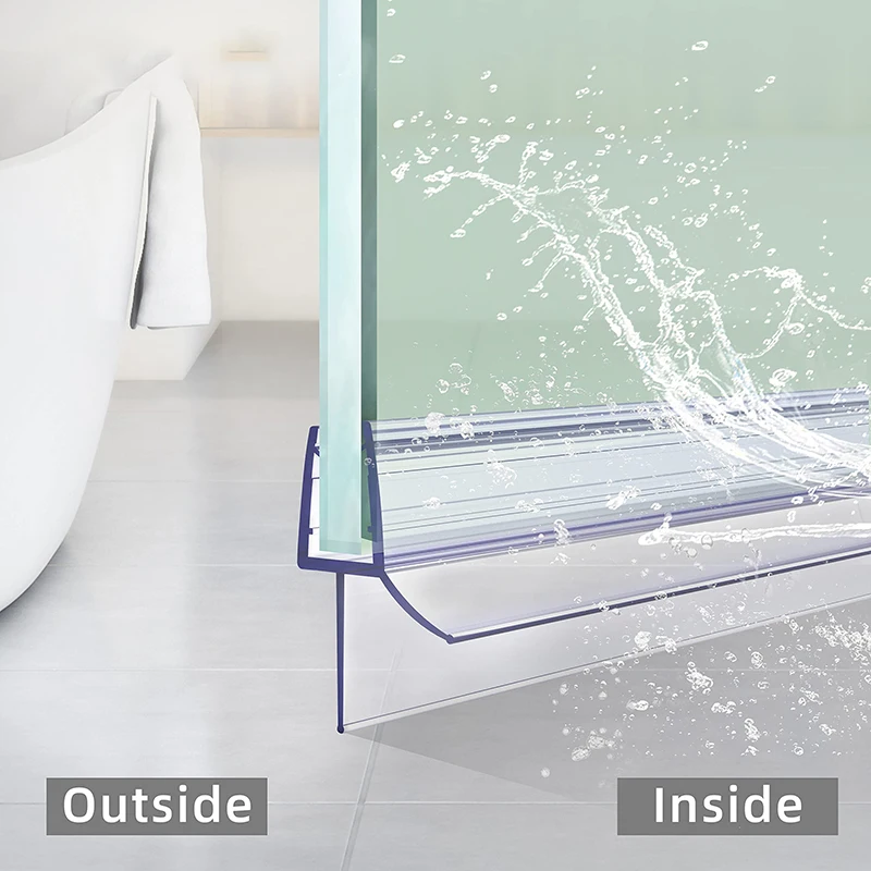 1 Stück 0,5/1/1,5/2 m transpar – Shower Door Bottom Seal Strip Sweep Bewertung und Preis