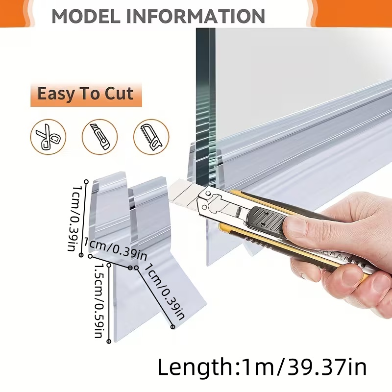1 Stück 1/1,5/2m Rahmenlose Du – Shower Door Bottom Seal Strip Sweep Bewertung und Preis
