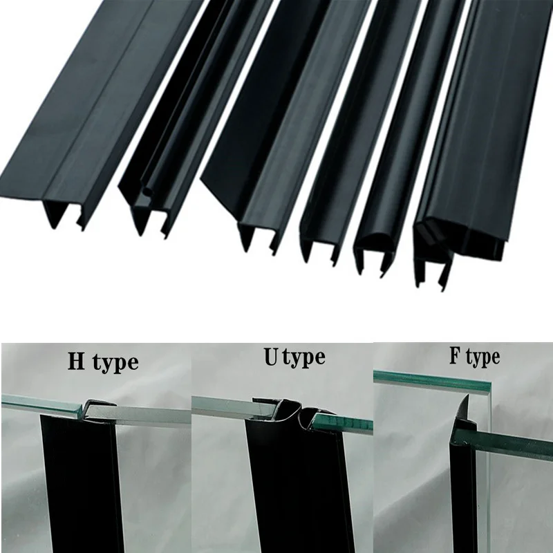 Schwarzer Duschwand-Dichtungss – Shower Door Bottom Seal Strip Sweep Bewertung und Preis