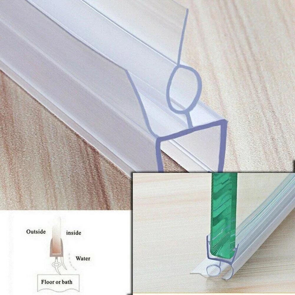 2Pcs Dusche Bildschirm Dichtun – Shower Door Bottom Seal Strip Sweep Bewertung und Preis