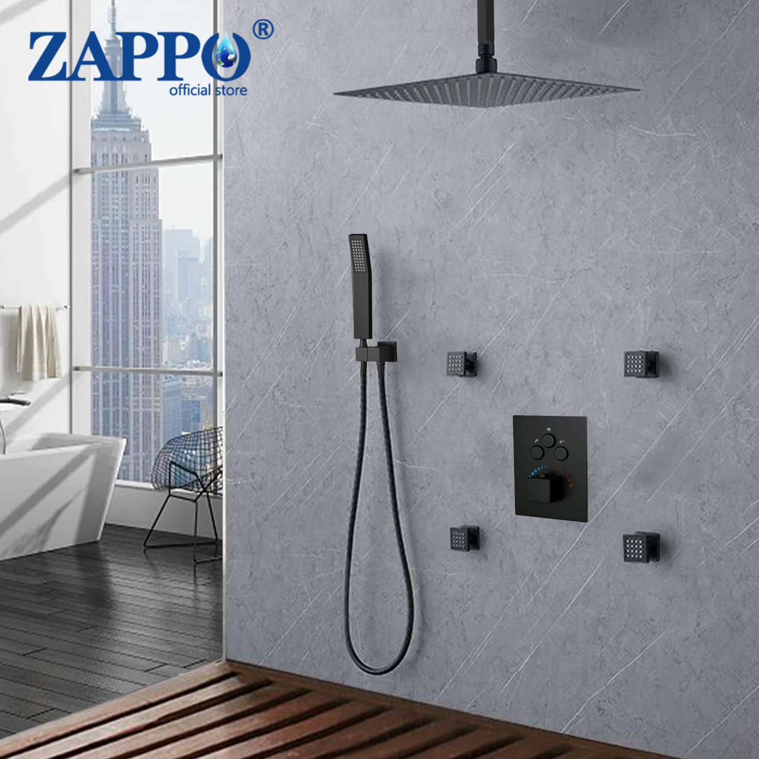 ZAPPO Thermostatisches Duschsy – Thermostatic Shower Faucet Valve 3 Way Bewertung und Preis