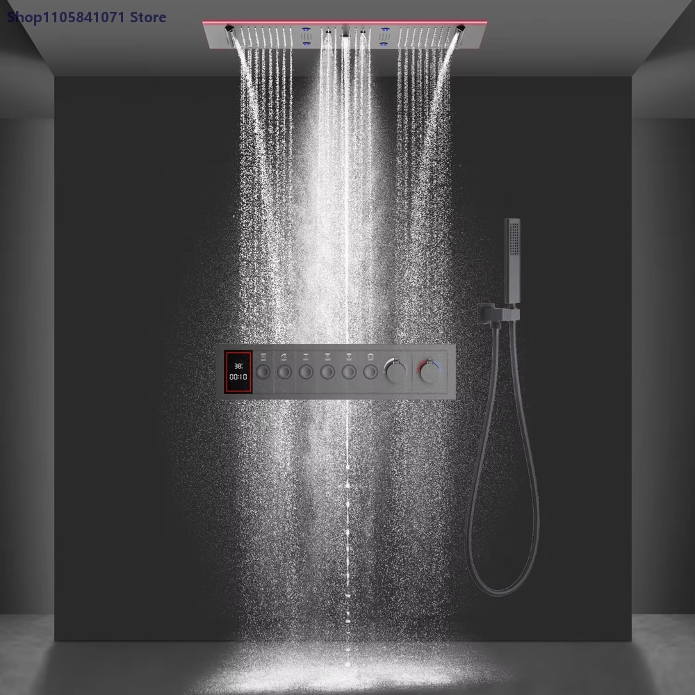 900x300mm Thermostatisches Dus – Led Rainfall Shower Head Waterfall Bewertung und Preis