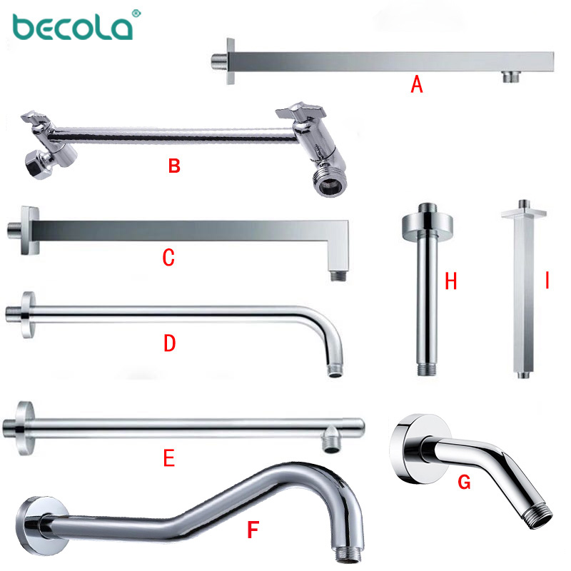 BECOLA Bad Kupfer Wand Dusche  – Shower Arm Ceiling Mount Brass Chrome Bewertung und Preis