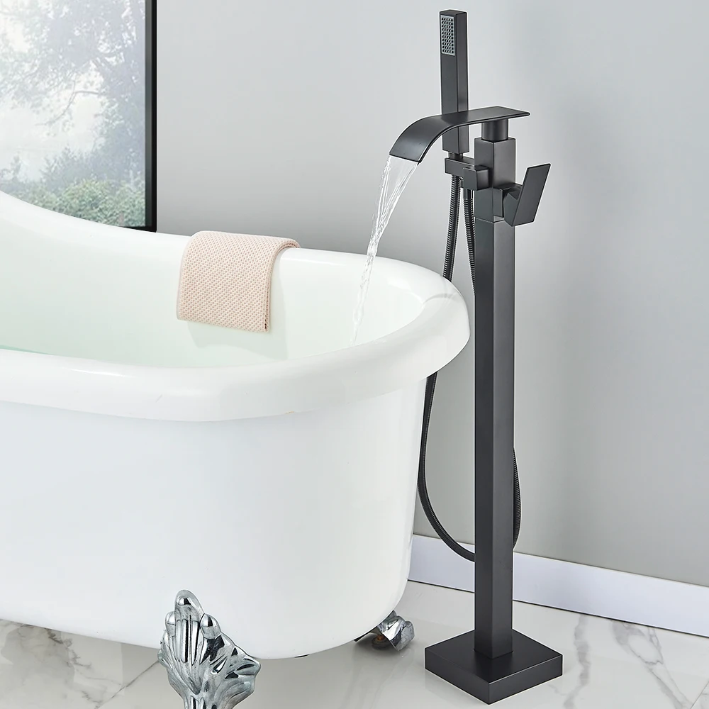 Bodenstehender Wasserhahn für  – Freestanding Bathtub Filler Faucet Floor Bewertung und Preis
